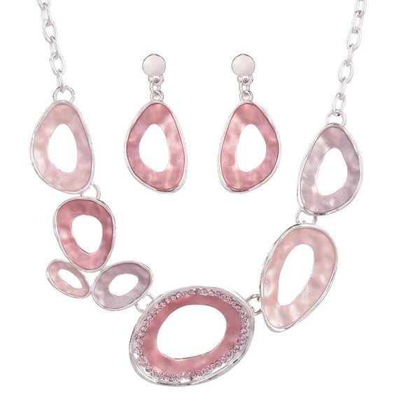 jewelry set brand enamel round pendants necklaces set fashion female alloy drop dangle earring jewelry sets for women, Silver
jewelry set brand enamel round pendants necklaces set fashion female alloy drop dangle earring jewelry sets for women, Silver