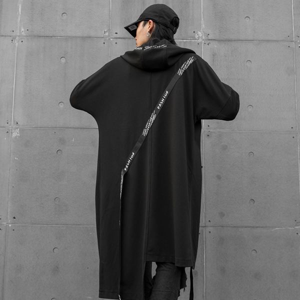 men jacket cardigan autumn ribbon rope hooded trench coat male streetwear hip hop punk gothic windbreaker shawl overcoat robe, Tan;black
men jacket cardigan autumn ribbon rope hooded trench coat male streetwear hip hop punk gothic windbreaker shawl overcoat robe, Tan;black