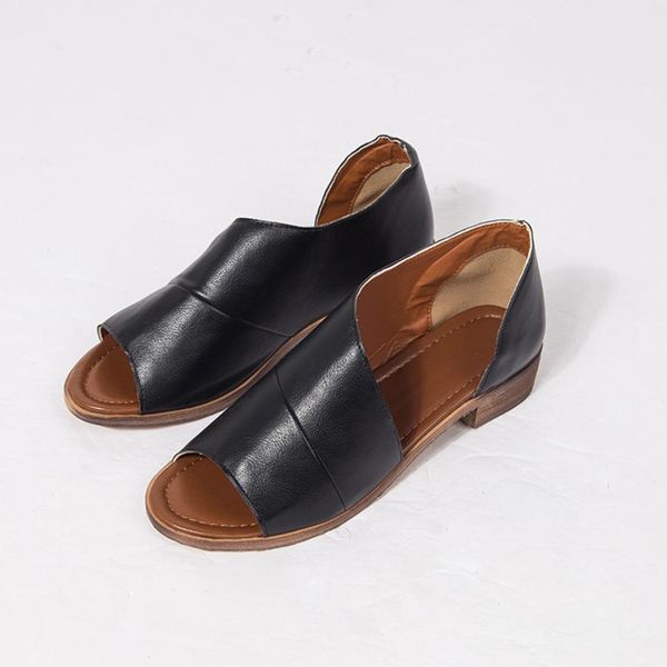 vintage comfort sandals women fashion gladiator sandalias female solid color pointed toe low heel rome shoes sandals footwear, Black
vintage comfort sandals women fashion gladiator sandalias female solid color pointed toe low heel rome shoes sandals footwear, Black