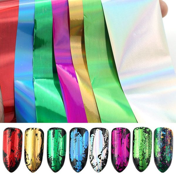 7pcs holographic nail foil colorful transfer stickers starry decals sliders for nail art decoration tips manicure tools, Black 
7pcs holographic nail foil colorful transfer stickers starry decals sliders for nail art decoration tips manicure tools, Black