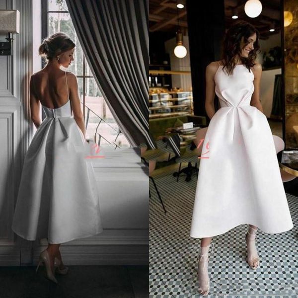 Short Beach A line Wedding Dresses Straps Backless outdoor Bridal Gowns Long Vestido de novia Custom Made
Short Beach A line Wedding Dresses Straps Backless outdoor Bridal Gowns Long Vestido de novia Custom Made