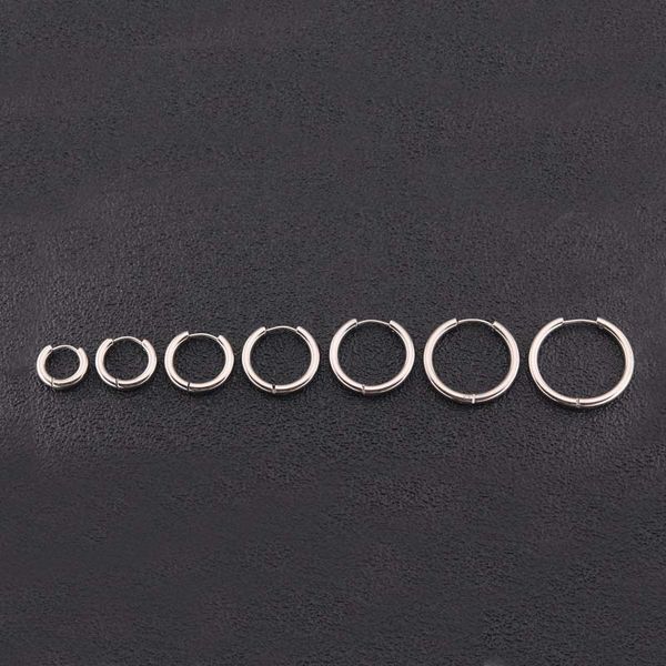 2pcs gold silver black blue 316l stainless steel round hoop earrings korean cute 2.5mm thick circle ear punk jewelry, Golden;silver
2pcs gold silver black blue 316l stainless steel round hoop earrings korean cute 2.5mm thick circle ear punk jewelry, Golden;silver