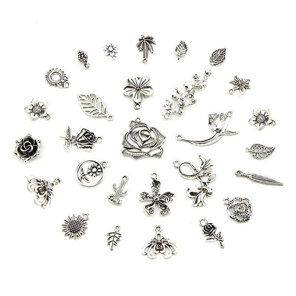 30pcs mixed tibetan silver tone leaf flower plants charm pendants for bracelet necklace jewelry accessories diy jewelry making, Bronze;silver
30pcs mixed tibetan silver tone leaf flower plants charm pendants for bracelet necklace jewelry accessories diy jewelry making, Bronze;silver