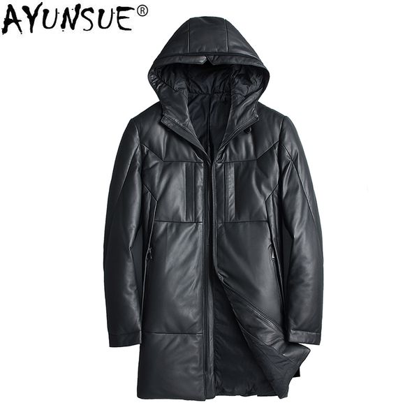ayunsue genuine leather jacket men winter sheepskin coat men's down jacket long hooded jackets chaqueta cuero hombre 218c kj1286, Black
ayunsue genuine leather jacket men winter sheepskin coat men's down jacket long hooded jackets chaqueta cuero hombre 218c kj1286, Black