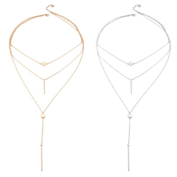 2 pcs women necklaces & pendants 3 multi layer necklace tassel charm necklace for women gift, gold & silver
2 pcs women necklaces & pendants 3 multi layer necklace tassel charm necklace for women gift, gold & silver