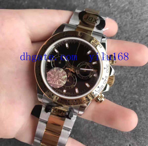 men's 40mm jf automatic chronograph watch cal.7750 movement gold cosmograph black eye men valjoux sport wristwatches, Slivery;brown
men's 40mm jf automatic chronograph watch cal.7750 movement gold cosmograph black eye men valjoux sport wristwatches, Slivery;brown