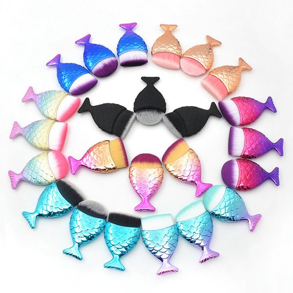 small fish foundation brush 3pcs/set mermaid makeup brushes 8 colors mixed color blush beauty makeup tool
small fish foundation brush 3pcs/set mermaid makeup brushes 8 colors mixed color blush beauty makeup tool