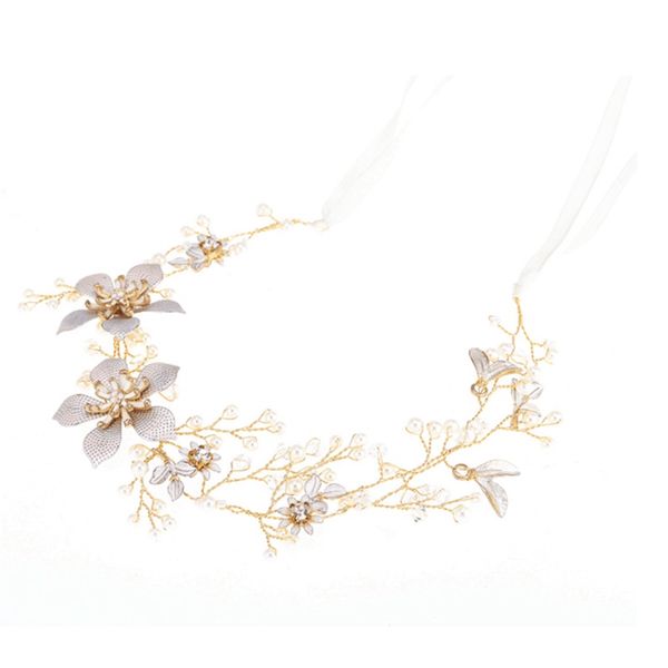 golden flower headband baroque bridal hair band wedding bridal headwear jewelry, Golden;white
golden flower headband baroque bridal hair band wedding bridal headwear jewelry, Golden;white