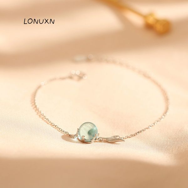 korean version fashion wild 925 silver blue fish tail bracelet girls simple jewelry accessories beautiful gifts, Black
korean version fashion wild 925 silver blue fish tail bracelet girls simple jewelry accessories beautiful gifts, Black
