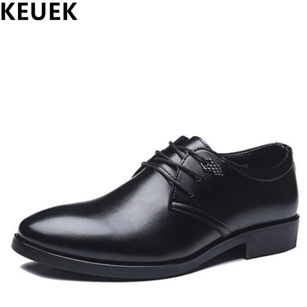 spring autumn men casual leather shoes lace-up pointed toe business dress shoes breathable comfortable office derby 01b, Black
spring autumn men casual leather shoes lace-up pointed toe business dress shoes breathable comfortable office derby 01b, Black