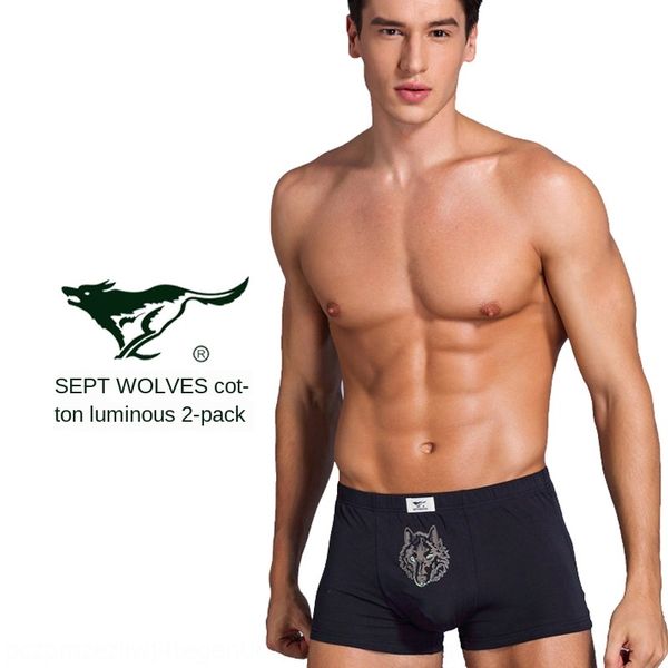seven wolves cotton boxer pants 2-piece boxed mid-waist wolf head men's underwear cotton men's underwear, Black;white
seven wolves cotton boxer pants 2-piece boxed mid-waist wolf head men's underwear cotton men's underwear, Black;white
