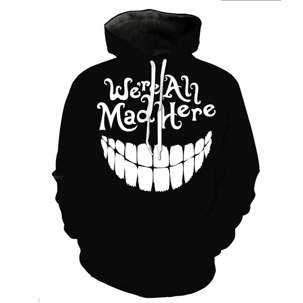 NEW ARRIVAL Autumn and Winter Mens 2019 Luxury Designer Clothes Tooth Printing Stereo Pocket Fashion Man Causal Hoodies Black
NEW ARRIVAL Autumn and Winter Mens 2019 Luxury Designer Clothes Tooth Printing Stereo Pocket Fashion Man Causal Hoodies Black