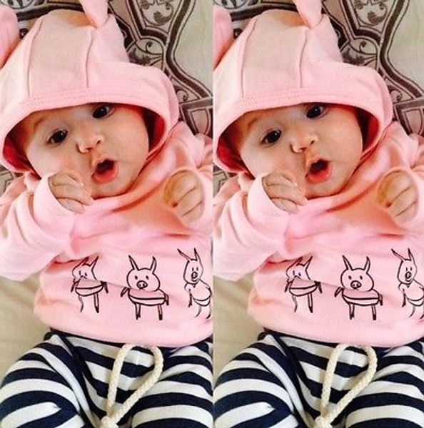 2pcs suit newborn toddler baby girls ear hooded +shorts outfits set clothes 0-24m, White
2pcs suit newborn toddler baby girls ear hooded +shorts outfits set clothes 0-24m, White