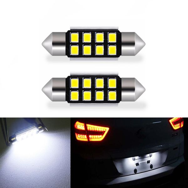 2x dome festoon 2835smd error bright white led license number plate light for megane 2
2x dome festoon 2835smd error bright white led license number plate light for megane 2