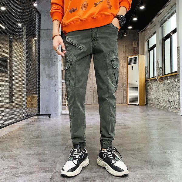 2020 spring new men's autumn multi-pocket outdoor slim trend overalls overalls pants pants regular harajuku streetwear, Black
2020 spring new men's autumn multi-pocket outdoor slim trend overalls overalls pants pants regular harajuku streetwear, Black