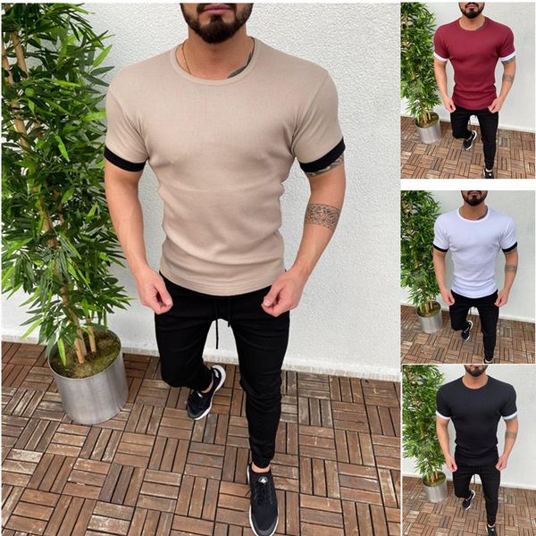 patchwork crew neck mens tshirts summer short sleeve base mens clothing casual fashion cool male, White;black
patchwork crew neck mens tshirts summer short sleeve base mens clothing casual fashion cool male, White;black