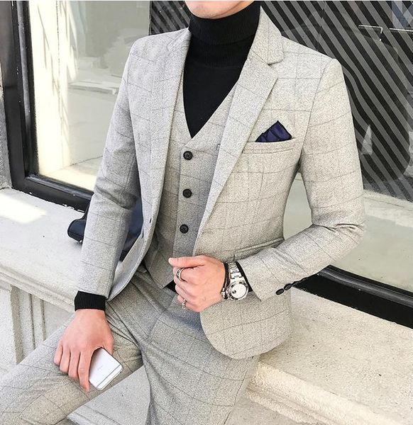 customize designe plaid groom tuxedos groomsmen mens wedding dress excellent man jacket blazer 3 piece suit(jacket+pants+vest+tie) 723, Black;gray
customize designe plaid groom tuxedos groomsmen mens wedding dress excellent man jacket blazer 3 piece suit(jacket+pants+vest+tie) 723, Black;gray