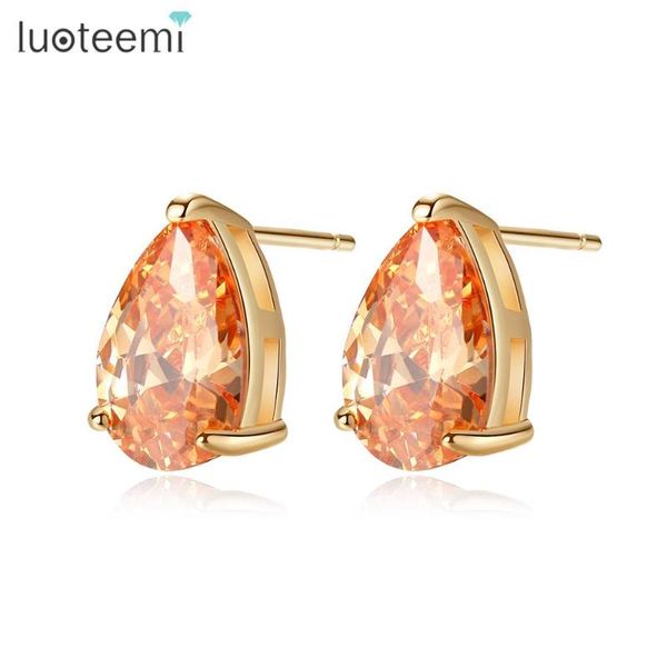 luoteemi gorgeous champagne gold color teardrop cz stud earrings for women cubic zirconia earrings wedding jewelry gift brincos, Golden;silver
luoteemi gorgeous champagne gold color teardrop cz stud earrings for women cubic zirconia earrings wedding jewelry gift brincos, Golden;silver