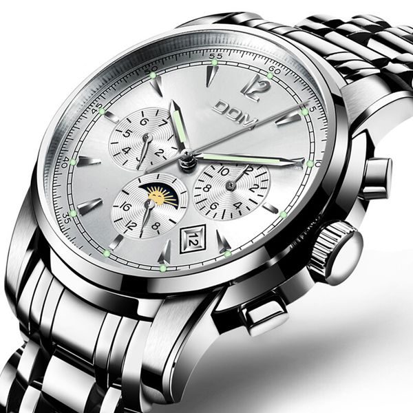 dom new men's business watch night light display automatic date week 24 hours month three eye display waterproof fashion versatile mech, Slivery;brown
dom new men's business watch night light display automatic date week 24 hours month three eye display waterproof fashion versatile mech, Slivery;brown