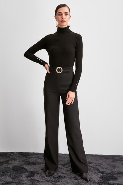 trendyol stone detail pants twoaw20pl0534, Black;white 
trendyol stone detail pants twoaw20pl0534, Black;white