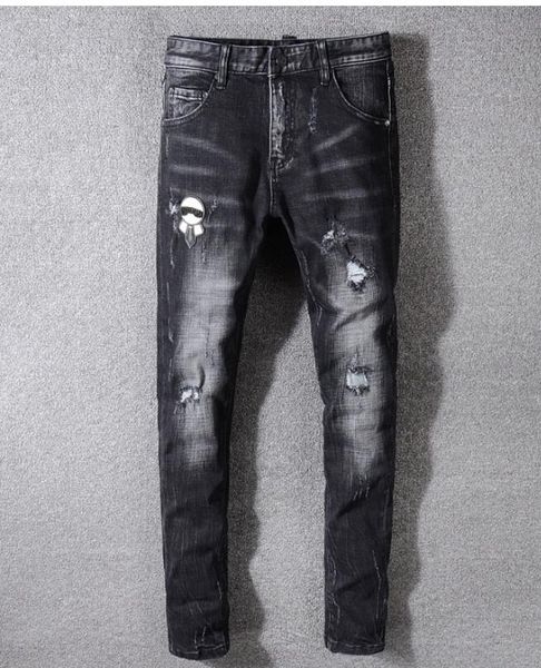new italy style #3304# men's distressed butterfly embroidered pants white side stripe blue skinny jeans slim trousers size 29-40
new italy style #3304# men's distressed butterfly embroidered pants white side stripe blue skinny jeans slim trousers size 29-40