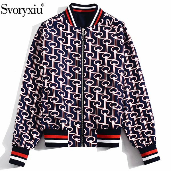 svoryxiu designer autumn winter outwear jackets women's long sleeve geometric printed casual coat jackets female, Black;brown
svoryxiu designer autumn winter outwear jackets women's long sleeve geometric printed casual coat jackets female, Black;brown