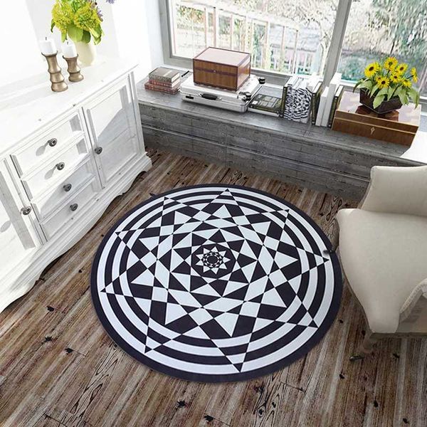ehomebuy 2020 new carpet black white plaid round carpet geometric floral anti slip bedroom living room 3d printing rug foot pad
ehomebuy 2020 new carpet black white plaid round carpet geometric floral anti slip bedroom living room 3d printing rug foot pad