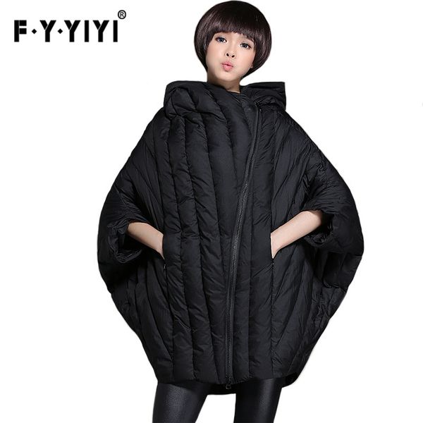 fyyiyi women's warm long jackets female winter down jacket long vest fashion hooded female solid thick loose large size coats, Black
fyyiyi women's warm long jackets female winter down jacket long vest fashion hooded female solid thick loose large size coats, Black