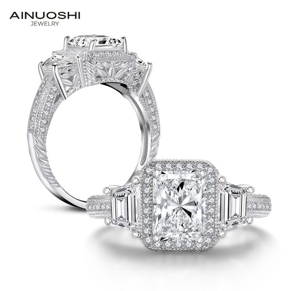 cluster rings ainuoshi 925 sterling silver radiant cut engagement ring for women simulated diamond three stone anniversary, Golden;silver
cluster rings ainuoshi 925 sterling silver radiant cut engagement ring for women simulated diamond three stone anniversary, Golden;silver