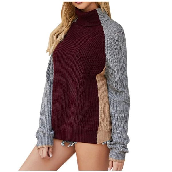 women patchwork warm knit sweater pullover turtleneck multicolor block stitch sweater winter thicken knit pullover female @c18, White;black
women patchwork warm knit sweater pullover turtleneck multicolor block stitch sweater winter thicken knit pullover female @c18, White;black