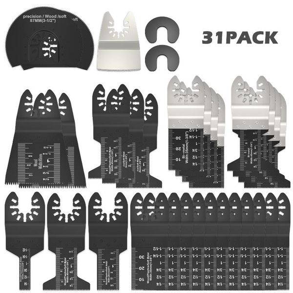 31pcs oscillating multi tool saw blades for renovator power tools as fein multimaster,dremel,electric tools accessories
31pcs oscillating multi tool saw blades for renovator power tools as fein multimaster,dremel,electric tools accessories