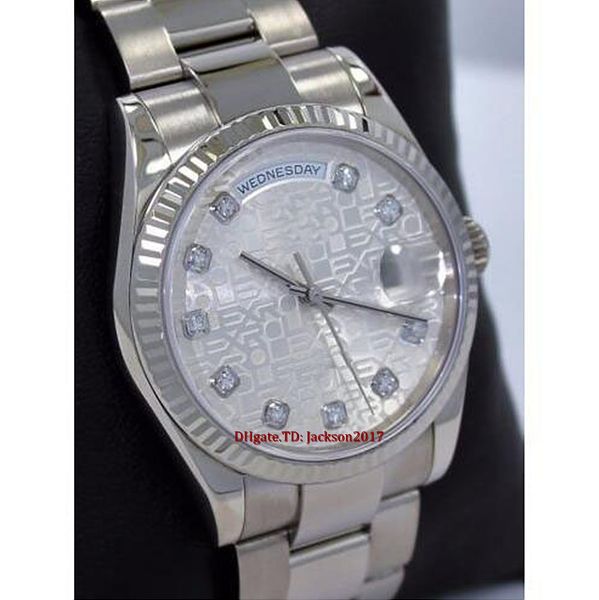 christmas gift 7 style mens watches 118239 president 18k silver letter gold diamond silver 4.dial 36mm automatic movement 2813, Slivery;brown
christmas gift 7 style mens watches 118239 president 18k silver letter gold diamond silver 4.dial 36mm automatic movement 2813, Slivery;brown