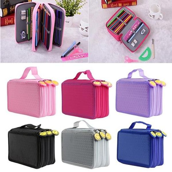 school pencilcase large capacity 3 layer 52 holes student pen pencil storage zipper case holder office school supplies
school pencilcase large capacity 3 layer 52 holes student pen pencil storage zipper case holder office school supplies