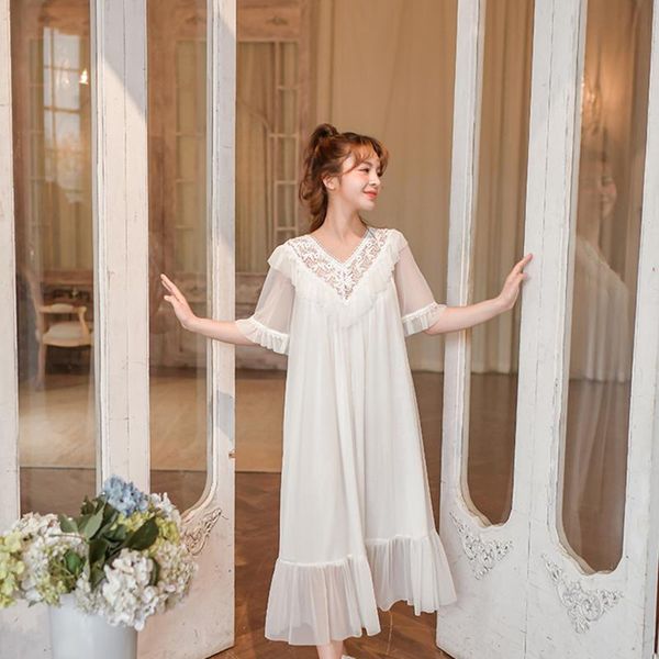 summer season modal princess vintage nightgown hollow v-neck design women sleepdress long style lace girl sleepwear, Black;red
summer season modal princess vintage nightgown hollow v-neck design women sleepdress long style lace girl sleepwear, Black;red