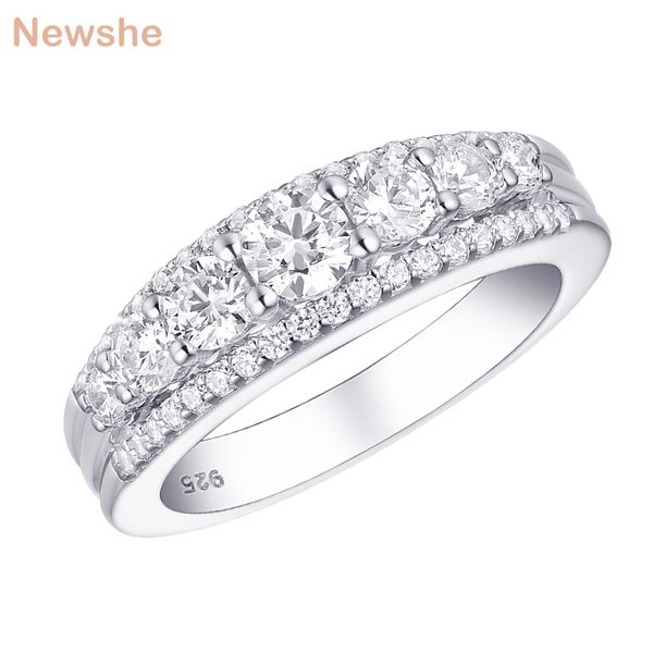 newshe solid 925 стерлингового серебра обручальное кольцо круглый белый 1.2 ct cz вечность группа ювелирные изделия подарок для женщин 1r001, Golden;silver
newshe solid 925 стерлингового серебра обручальное кольцо круглый белый 1.2 ct cz вечность группа ювелирные изделия подарок для женщин 1r001, Golden;silver