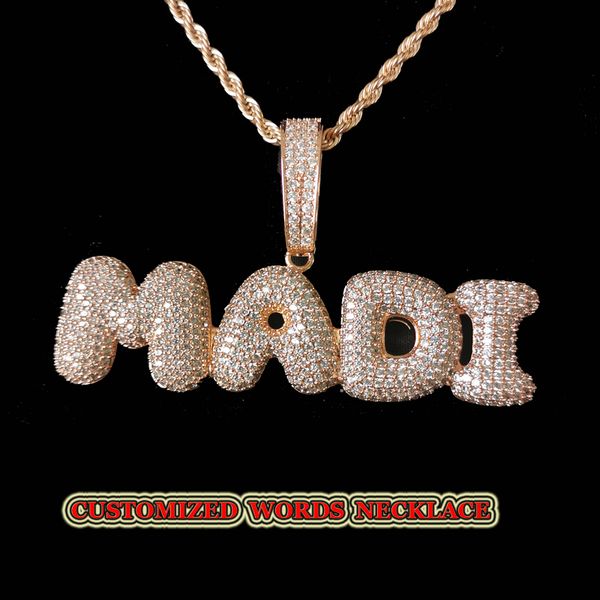 custom name bubble letters cubic zircon pendant necklace men's hiphop necklace letter pendant for women, Silver
custom name bubble letters cubic zircon pendant necklace men's hiphop necklace letter pendant for women, Silver