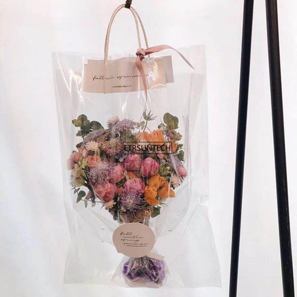 gift wrap 100pcs florist decoration long tote pvc clear bag flower bouquet bagging portable transparent collocation packaging
gift wrap 100pcs florist decoration long tote pvc clear bag flower bouquet bagging portable transparent collocation packaging
