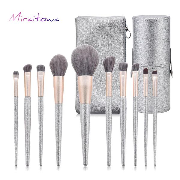 miraitowa 10pcs shining makeup brushes set foundation blending powder eye face brush makeup tool kit makeup brush
miraitowa 10pcs shining makeup brushes set foundation blending powder eye face brush makeup tool kit makeup brush