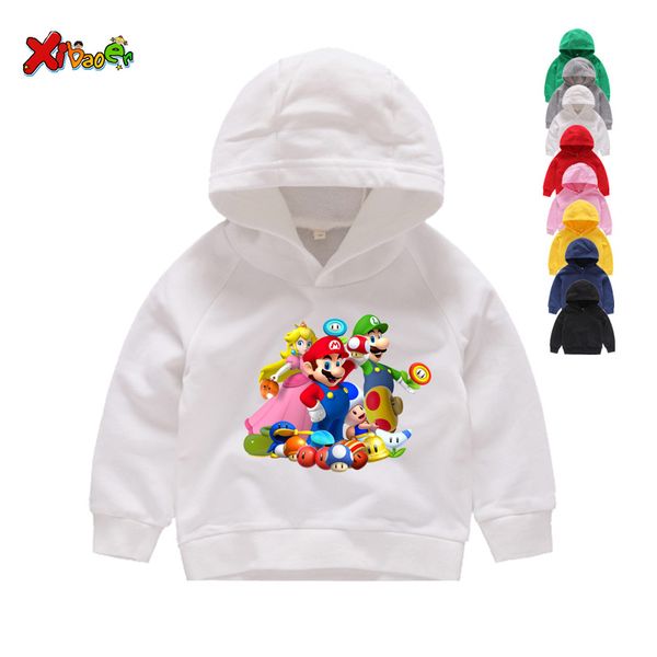 boys and girls cartoon mario print hoodies kids super mario bros funny clothes baby winter long sleeves white sweatshirts, Black
boys and girls cartoon mario print hoodies kids super mario bros funny clothes baby winter long sleeves white sweatshirts, Black
