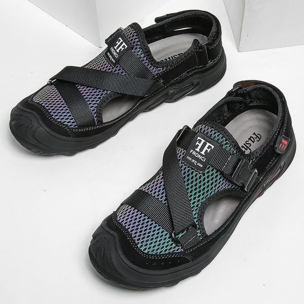 fashion 2020 new summer flip flop men breathable leather sandals man flats casual beach men's shoes plus size 38-46, Black
fashion 2020 new summer flip flop men breathable leather sandals man flats casual beach men's shoes plus size 38-46, Black