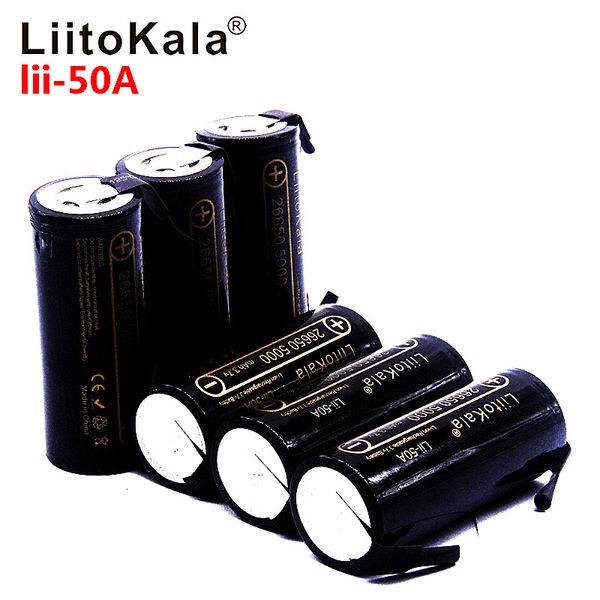 liitokala lii-50a-n 26650 5000 mah lithium battery 3.7v rechargeable cell 26650-50a suitable for flashligh + diy nic
liitokala lii-50a-n 26650 5000 mah lithium battery 3.7v rechargeable cell 26650-50a suitable for flashligh + diy nic