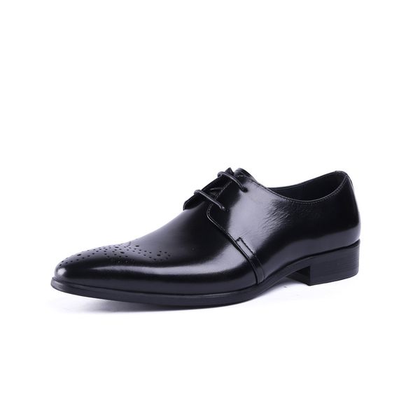 youth shoes lace-up business formal wear men's large size cowhide party shoes wedding shoes, Black
youth shoes lace-up business formal wear men's large size cowhide party shoes wedding shoes, Black