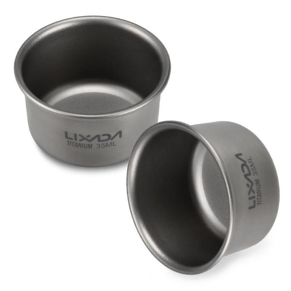 lixada 35ml mini titanium cup camping picnic titanium cup home office outdoor camping hiking coffee mug 8g 
lixada 35ml mini titanium cup camping picnic titanium cup home office outdoor camping hiking coffee mug 8g