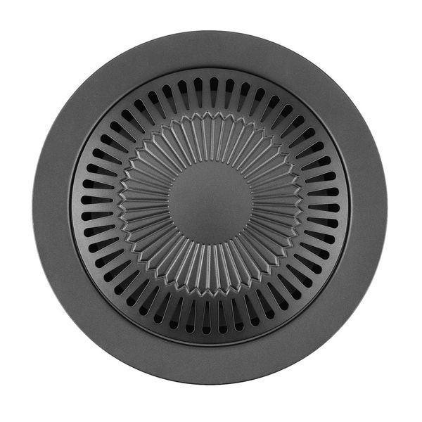 portable round shape smokeless indoor barbecue grill with brush non-stick barbecue pan roasting tray kitchen bbq cooking tools
portable round shape smokeless indoor barbecue grill with brush non-stick barbecue pan roasting tray kitchen bbq cooking tools