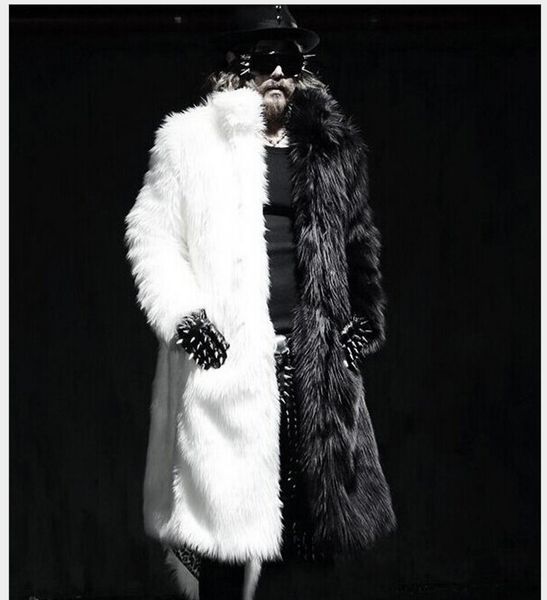 men's fur & faux 2021 men long black and white splice coats winter fashion thickening jackets singer stage costumes
men's fur & faux 2021 men long black and white splice coats winter fashion thickening jackets singer stage costumes