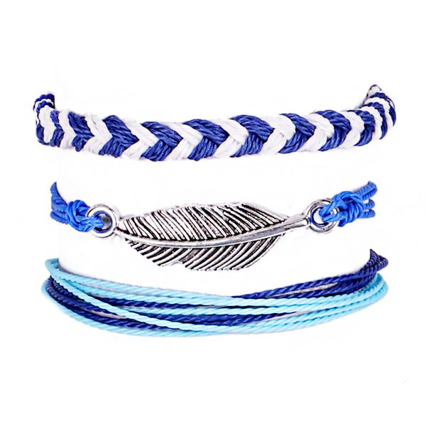 trendy weaving string bracelet femme homme 3pcs boho charm braslet adjustable feather brazalete casual jewelry accessories gift, Black
trendy weaving string bracelet femme homme 3pcs boho charm braslet adjustable feather brazalete casual jewelry accessories gift, Black