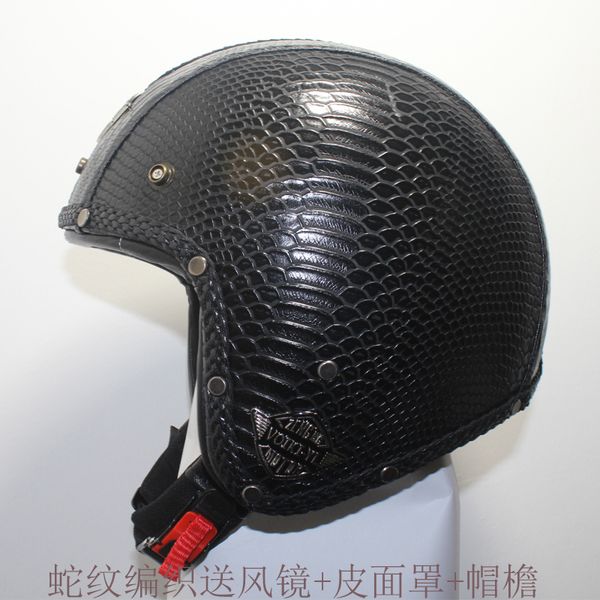 2020 new synthetic leather motorcycle helmet retro vintage cruiser chopper scooter cafe racer moto helmet 3/4 open face
2020 new synthetic leather motorcycle helmet retro vintage cruiser chopper scooter cafe racer moto helmet 3/4 open face