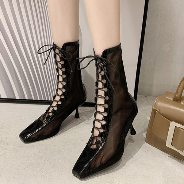лето 2020 женщин boots сексуальная mesh узелок площади toe тонкие высокие каблуки сапоги женщина крест вязаные моды сандалии, Black
лето 2020 женщин boots сексуальная mesh узелок площади toe тонкие высокие каблуки сапоги женщина крест вязаные моды сандалии, Black