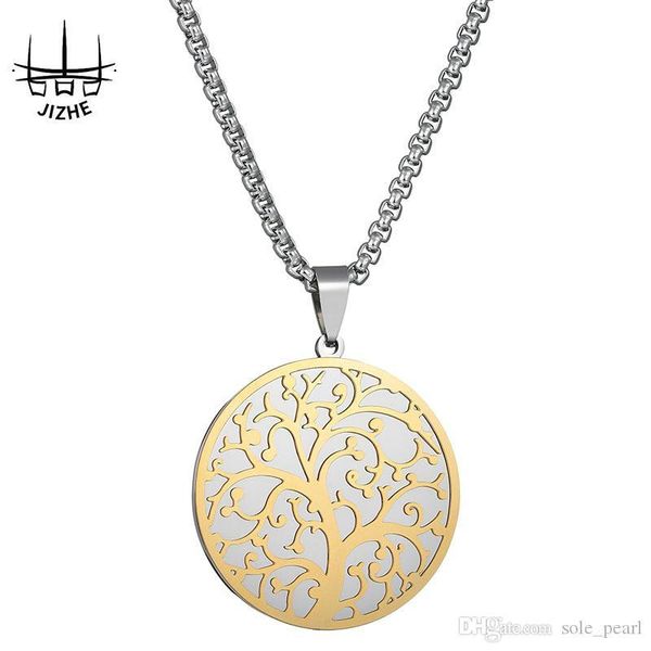 mirror round pendant necklace for women life tree pendant gold choker charm parent-child necklace jewelry bicolor clavicular chain wholesale, Silver
mirror round pendant necklace for women life tree pendant gold choker charm parent-child necklace jewelry bicolor clavicular chain wholesale, Silver
