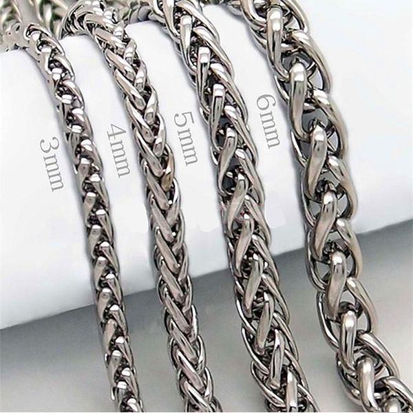 hnsp 316l stainless steel chain necklace for men 3mm/4mm/5mm/6mm width male jewelry necklace, Silver
hnsp 316l stainless steel chain necklace for men 3mm/4mm/5mm/6mm width male jewelry necklace, Silver